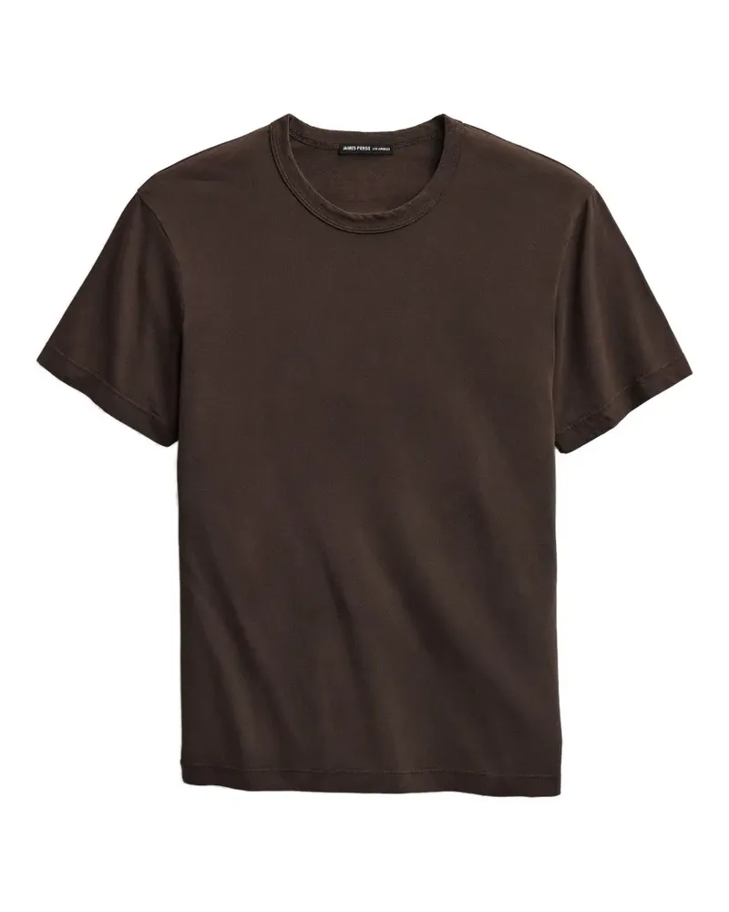 James Perse T-Shirt mit Rundhalsausschnitt - Braun Braun