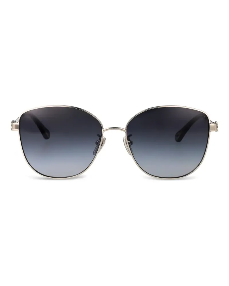 Chloé Sonnenbrille im Oversized-Look - Silber Silber