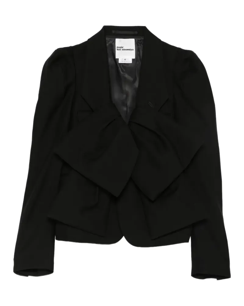 Noir Kei Ninomiya bow-embellished jacket - Schwarz Schwarz