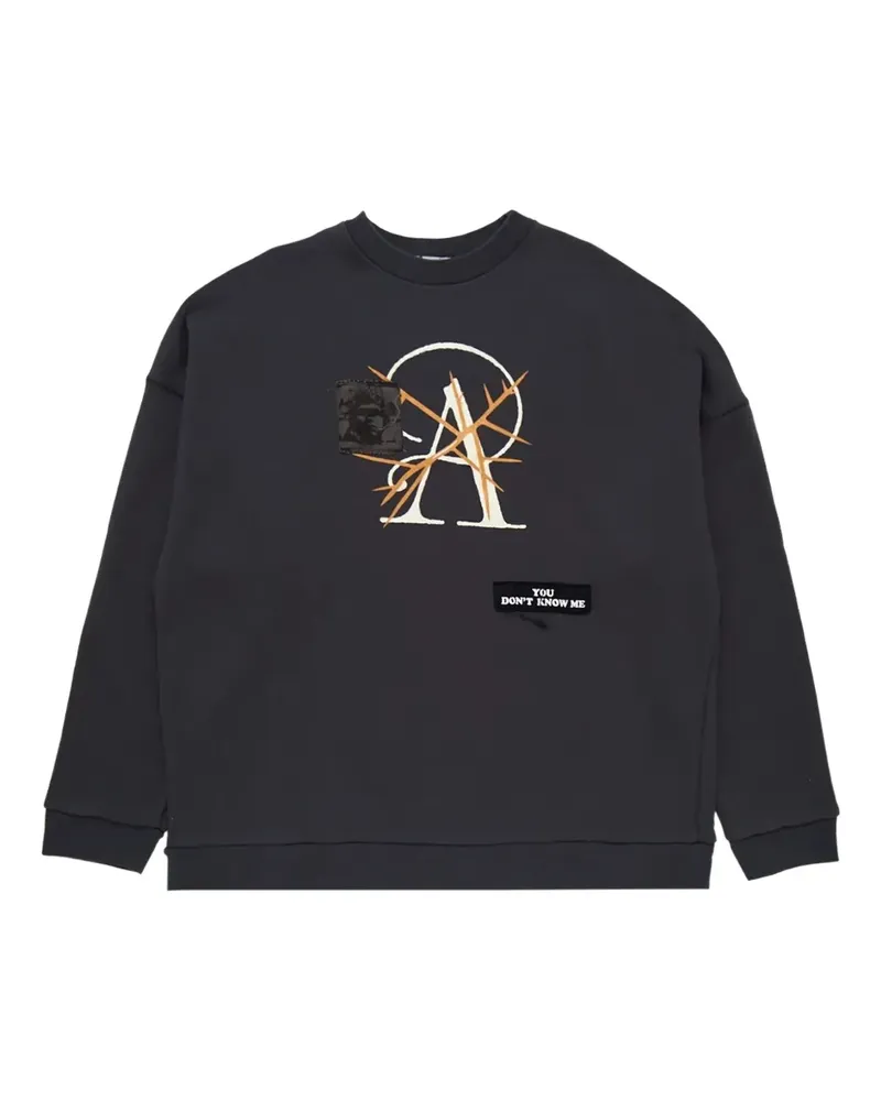 Undercover Sweatshirt mit Applikation - Grau Grau