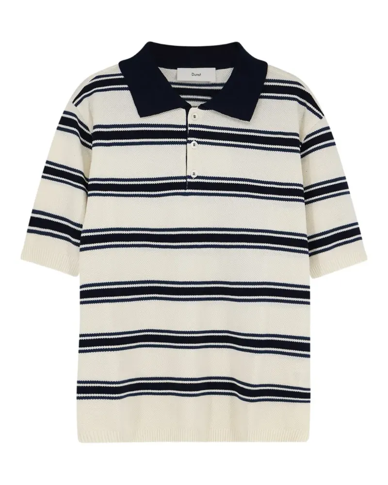Dunst striped cotton polo shirt - Nude Nude