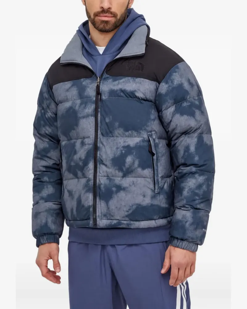 The North Face print panelled jacket - Blau Blau