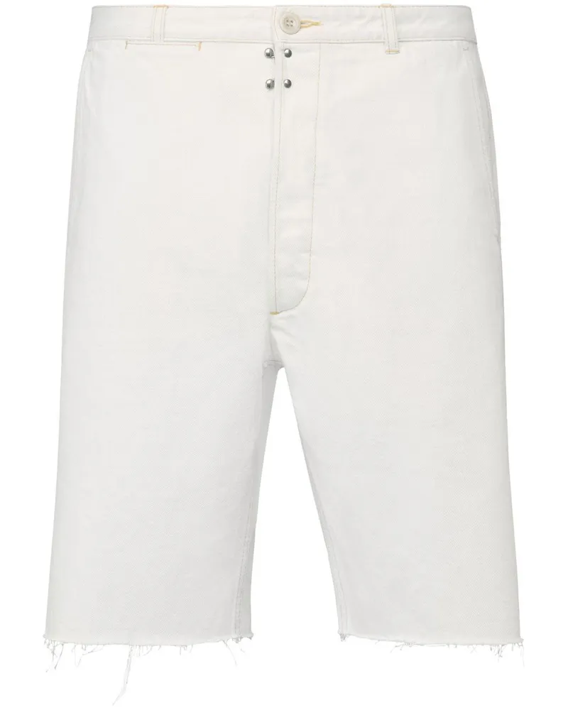 Maison Margiela Selvedge Shorts aus Denim - Weiß Weiß