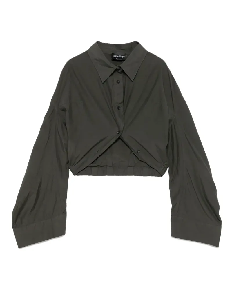 Andrea Ya'aqov Cropped-Hemd - Grau Grau