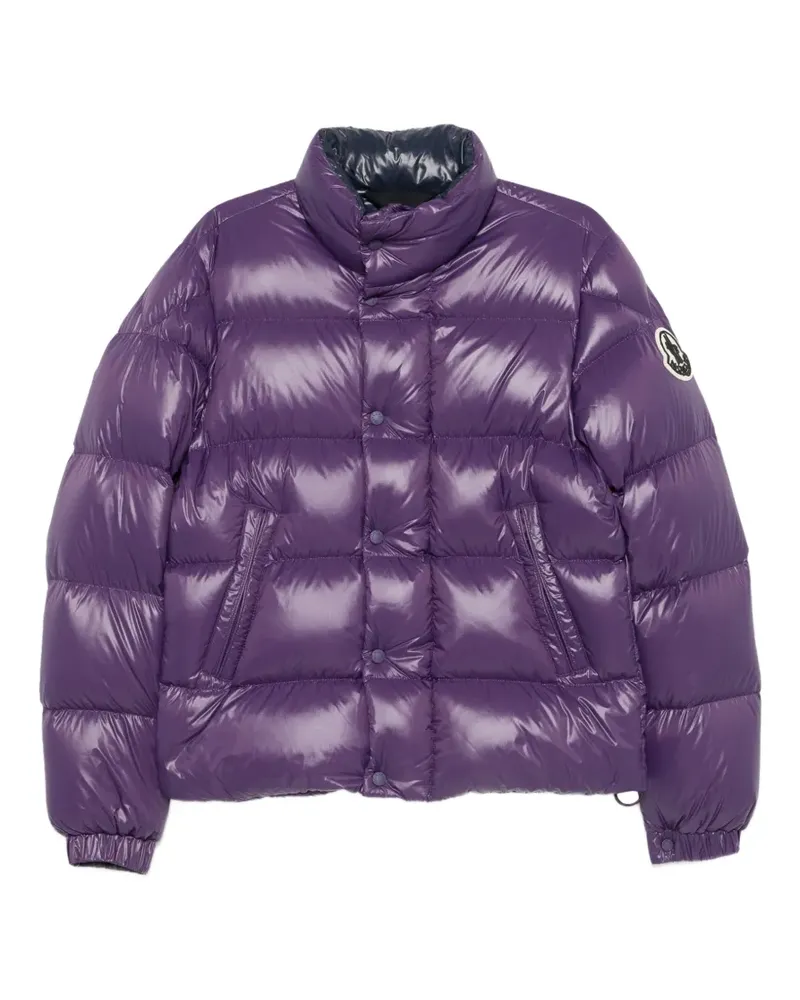 Moncler Jacke mit Logo-Patch - Violett Violett