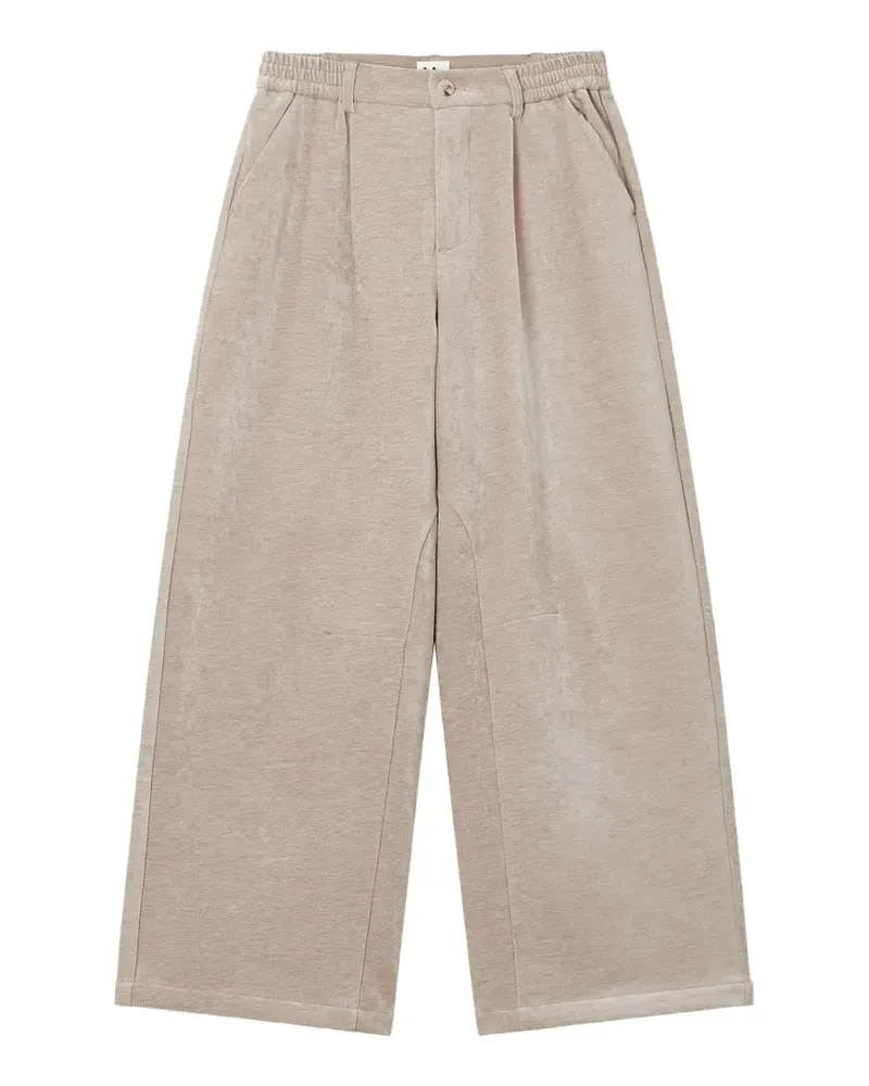b+ab pleated wide-leg trousers - Nude Nude