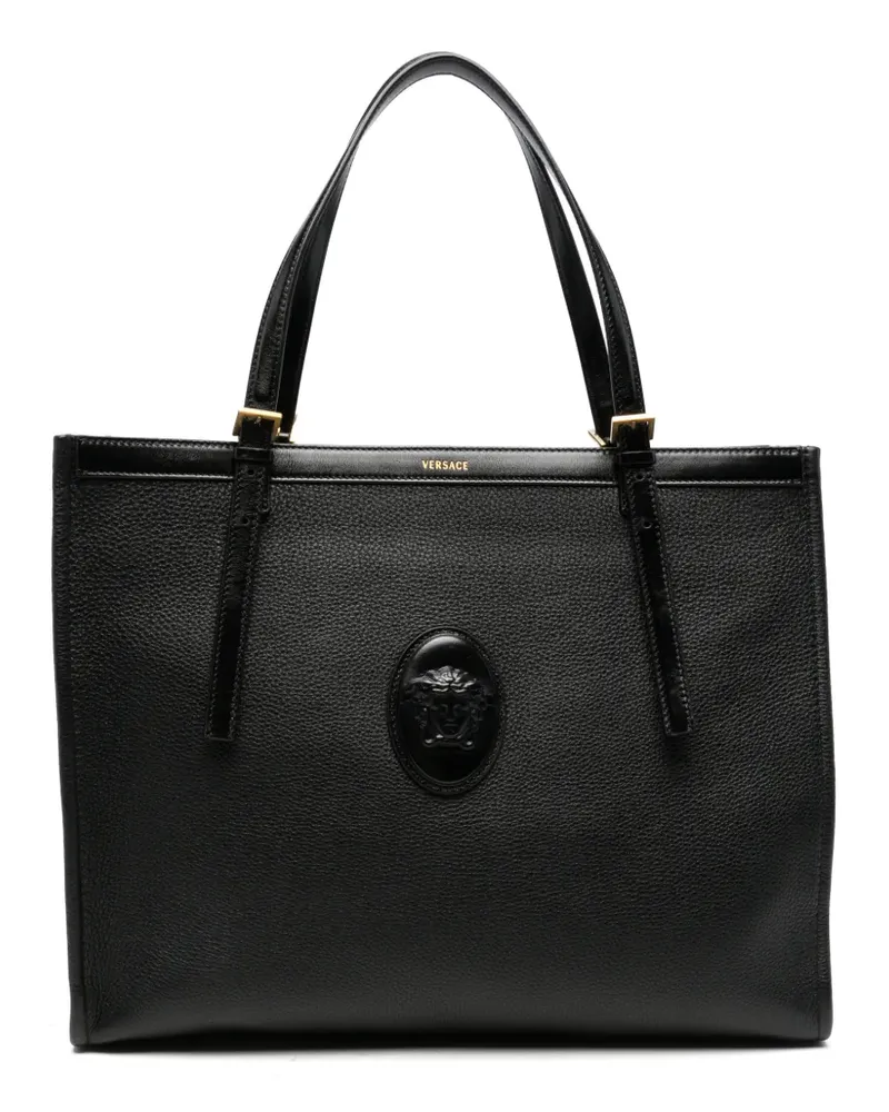 Versace Handtasche mit Medusa-Schild - Schwarz Schwarz