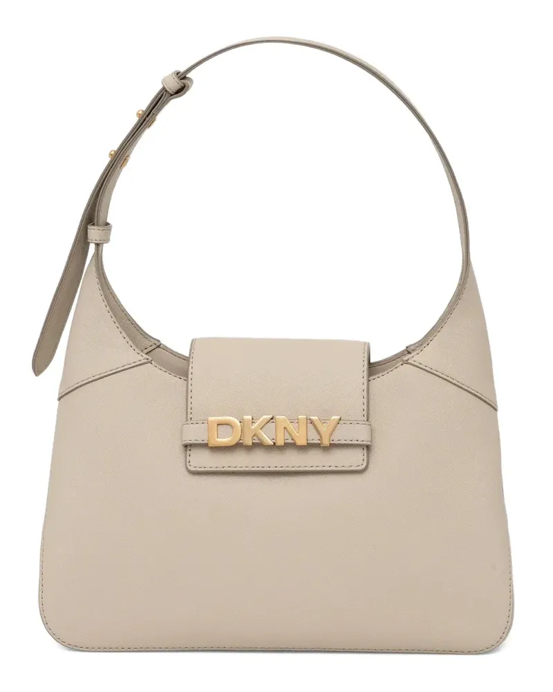DKNY logo-detail shoulder bag - Nude Nude