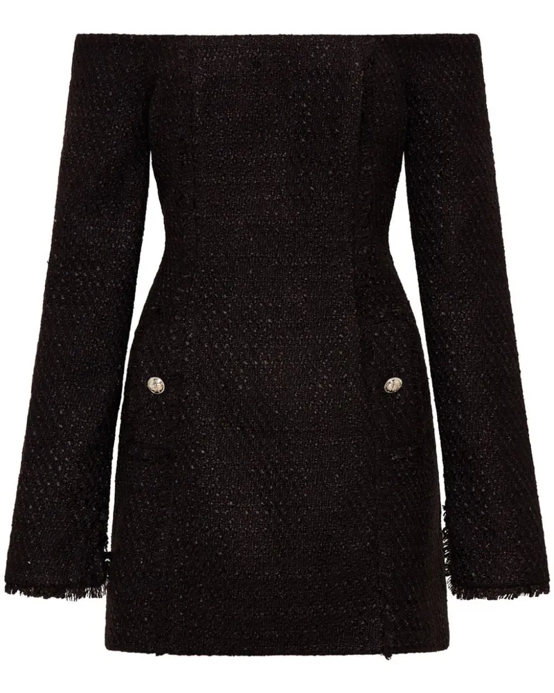 NICHOLAS Sunny Tweed-Kleid - Schwarz Schwarz