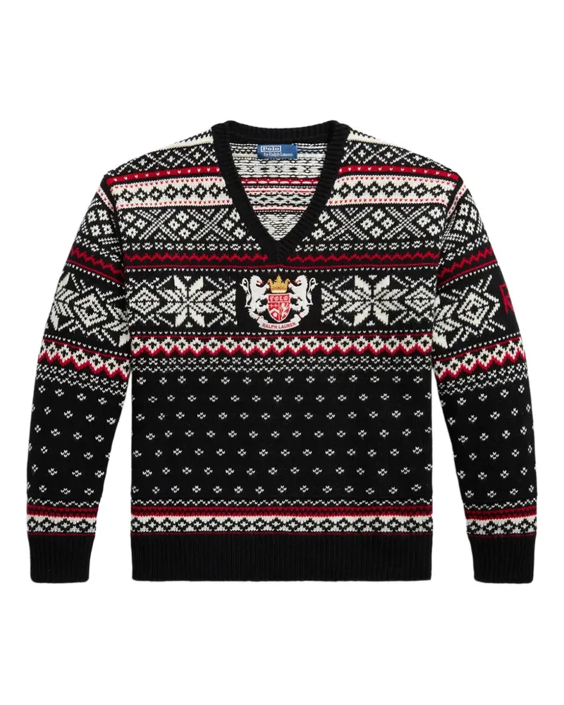 Ralph Lauren Pullover mit Stickerei - Schwarz Schwarz