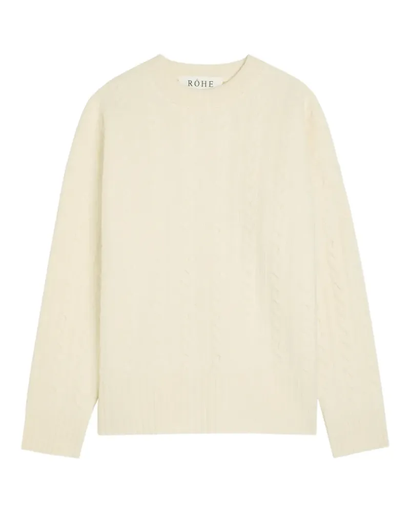 Róhe Pullover mit Zopfmuster - Nude Nude