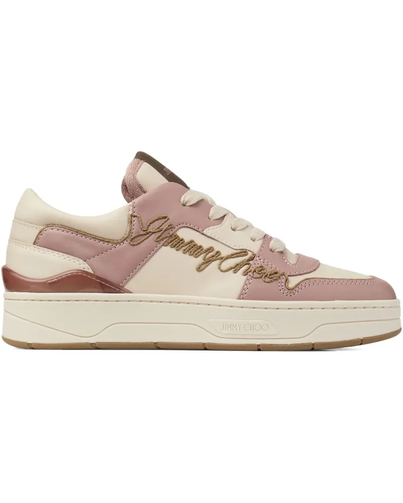 Jimmy Choo Florent/F Sneakers mit Stickerei - Nude Nude
