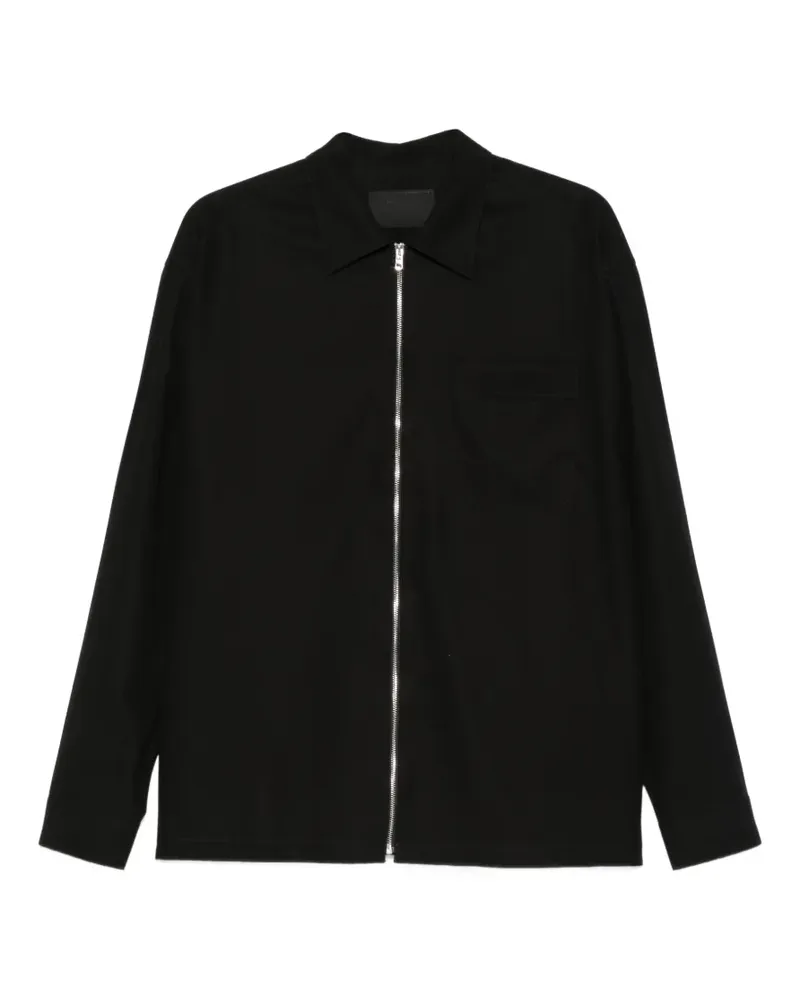 Prada Hemdjacke mit Reißverschluss - Schwarz Schwarz