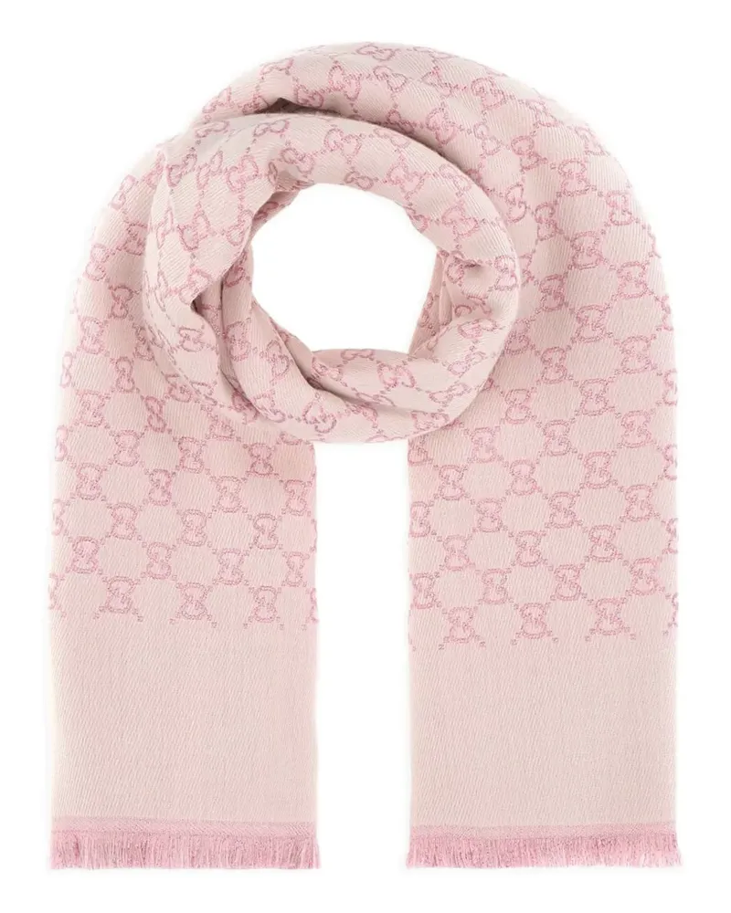 Gucci GG Supreme reversible scarf - Rosa Rosa