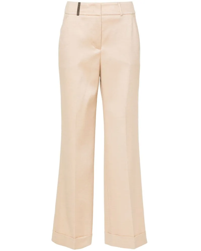 Peserico Flanellhose mit geradem Bein - Nude Nude