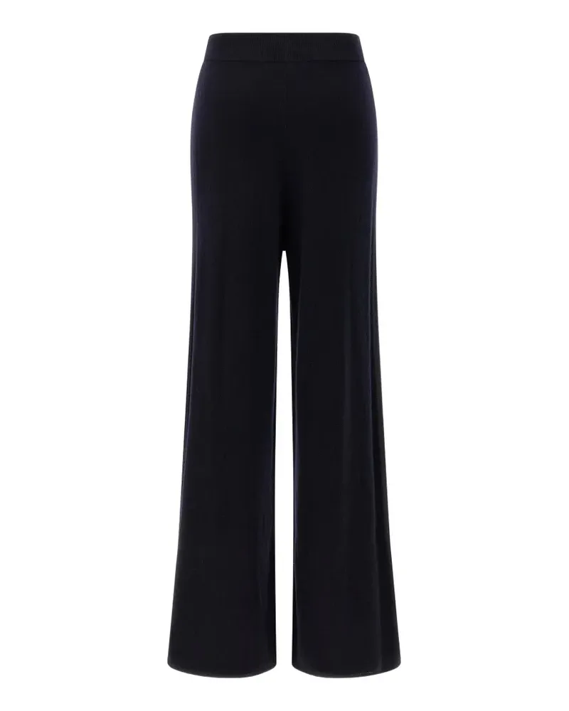 Max Mara Piega ribbed-knit trousers - Blau Blau