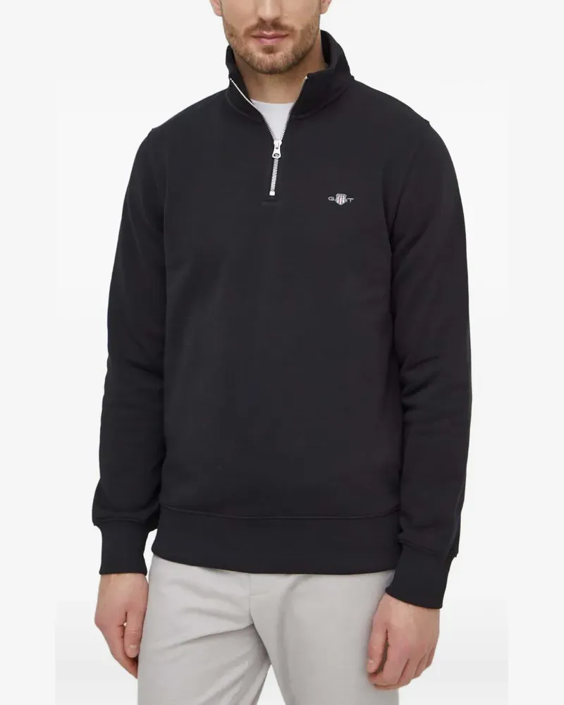 Gant Shield half-zip sweatshirt - Schwarz Schwarz
