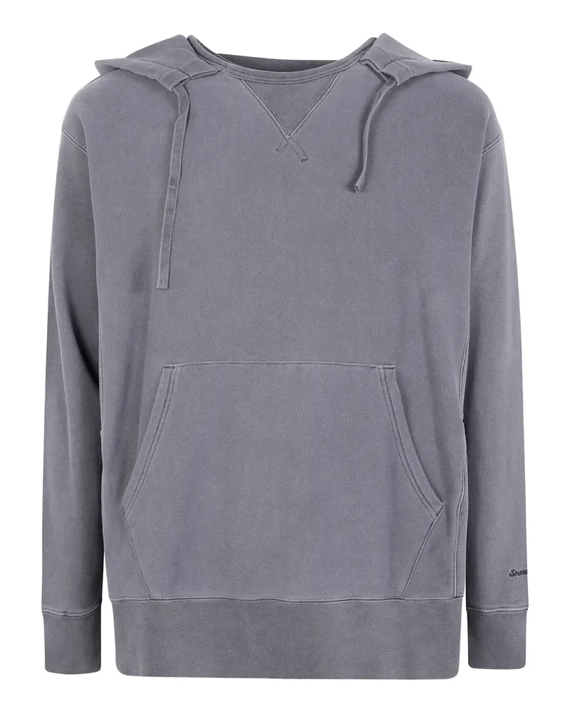 Snow Peak kangaroo-pocket hoodie - Grau Grau
