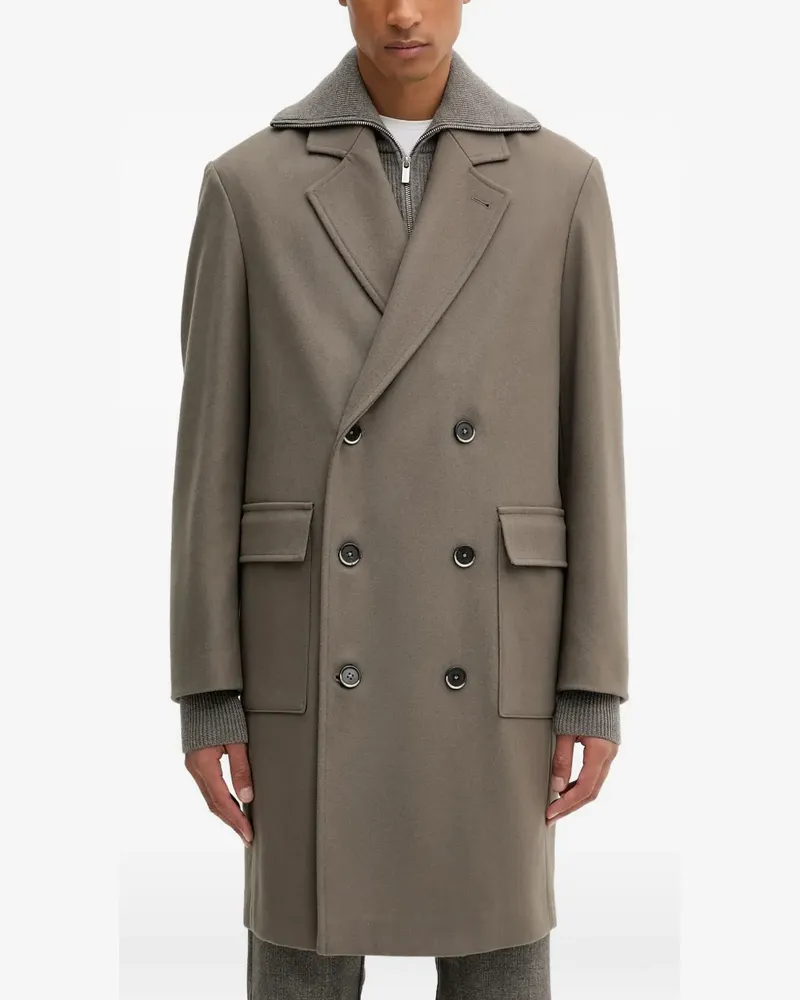 BARENA double-breasted coat - Grau Grau
