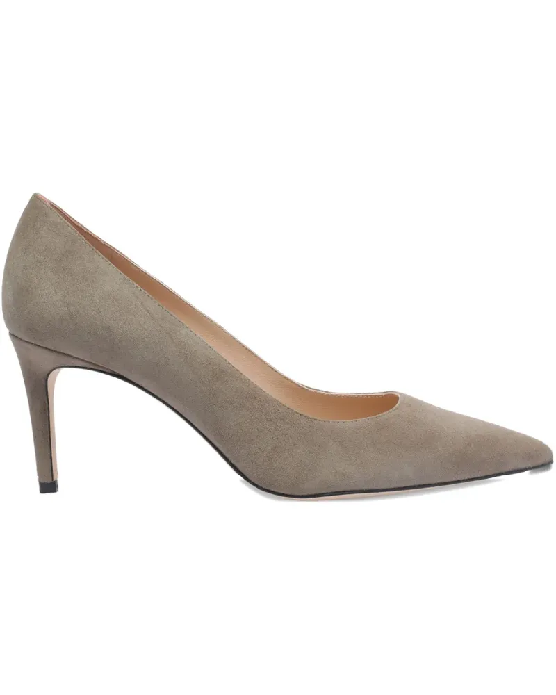 Stuart Weitzman Pumps aus Wildleder 75mm - Grau Grau