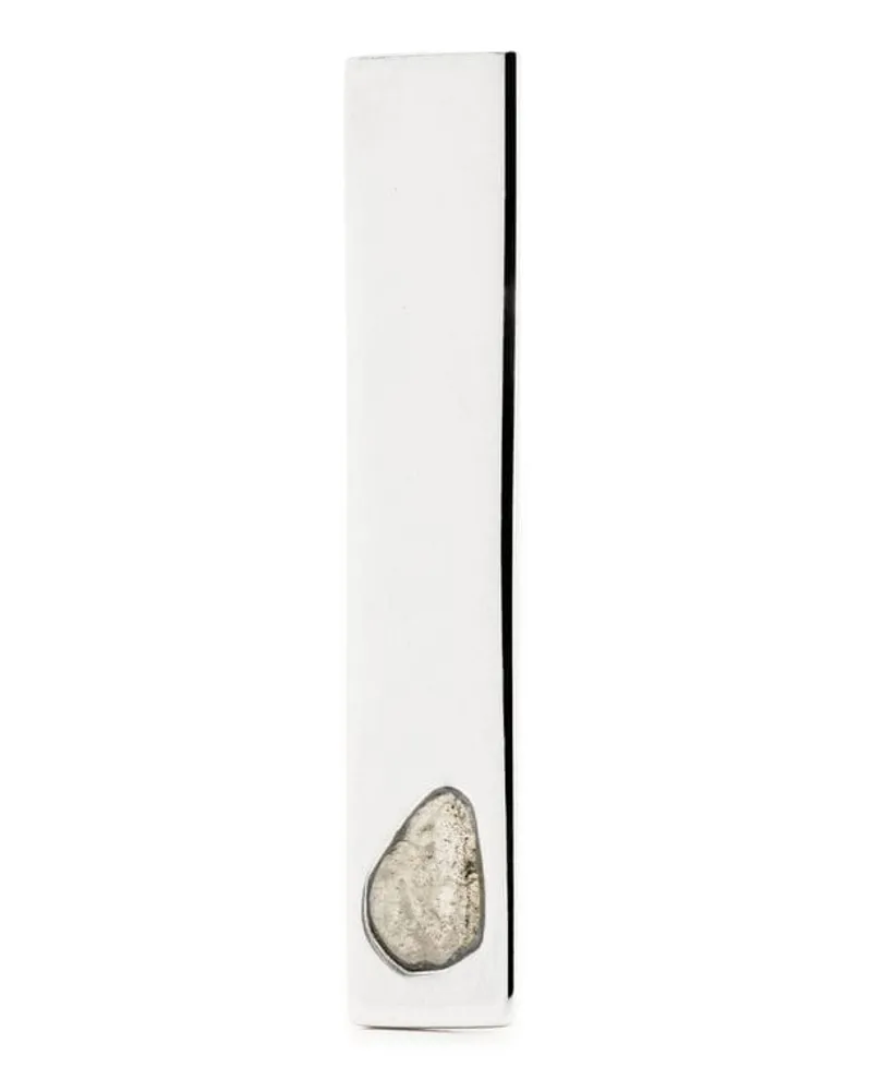 Parts Of Four Ohrring in Stabform mit Diamant - Silber Silber