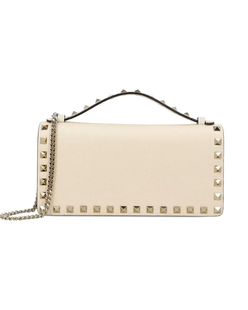 Valentino Garavani rockstud chain-strap cross body bag - Nude Nude