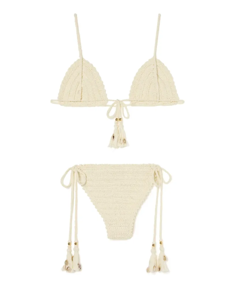 Alanui Sea Nomad Bikini mit Quasten - Nude Nude