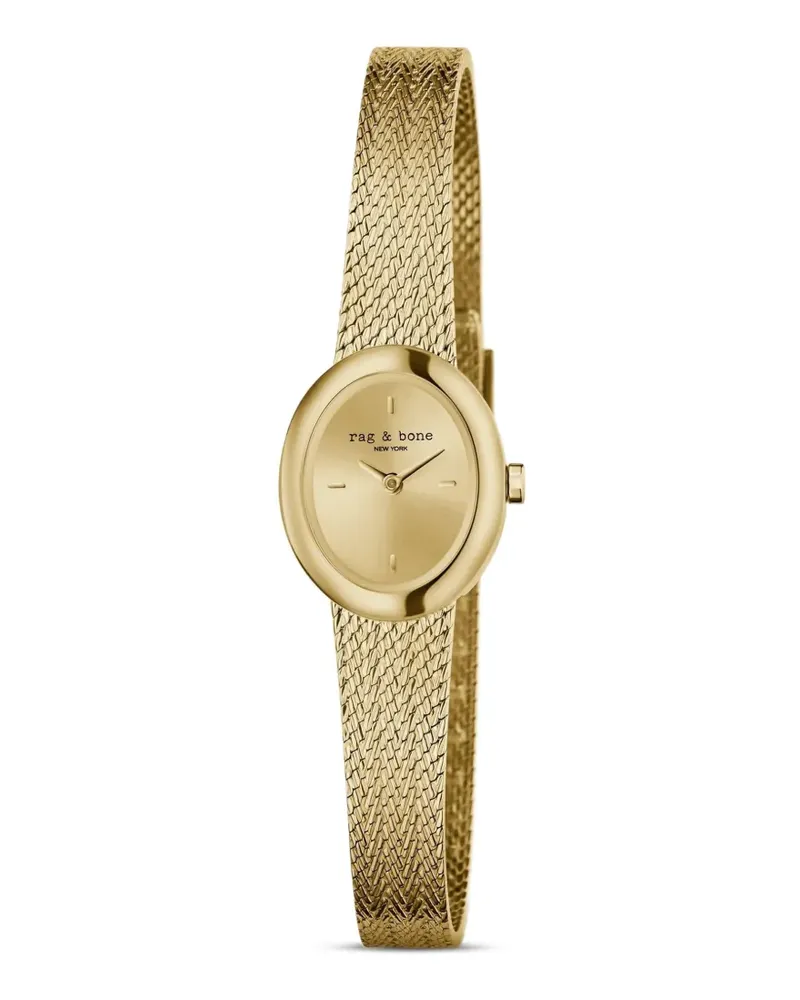 Rag & Bone Aria Armbanduhr mit Fischgrätenmuster 22mm - Gold Gold