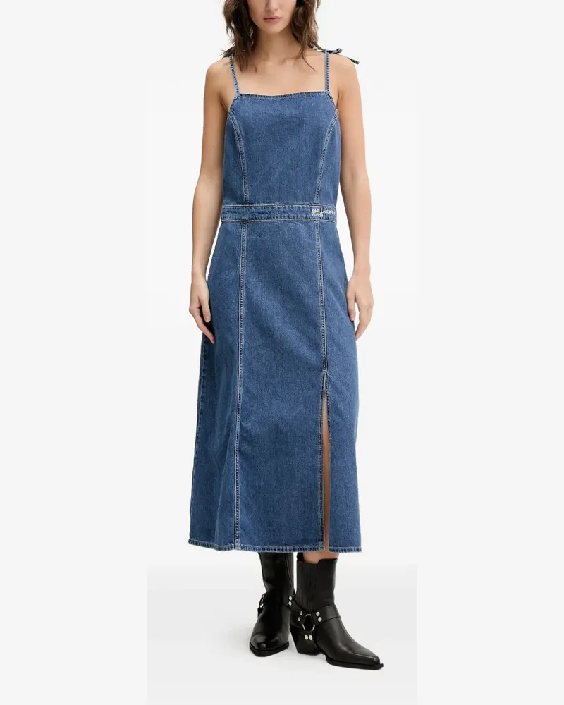 Karl Lagerfeld Kleid mit Schleifenverschluss - Blau Blau