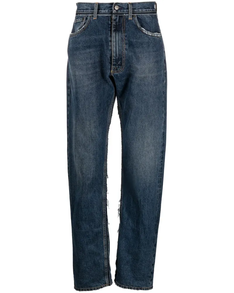 Maison Margiela x Pendleton Tapered-Jeans Blau