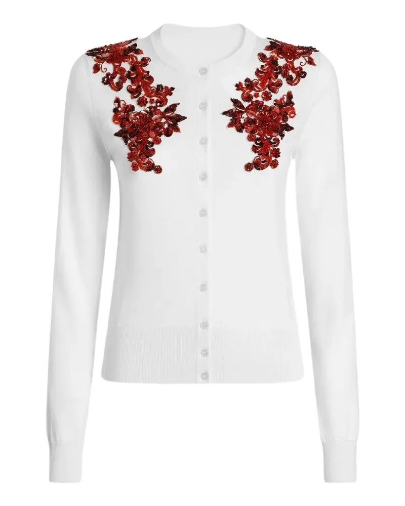 Dolce & Gabbana silk cardigan with embroidery - Weiß Weiß
