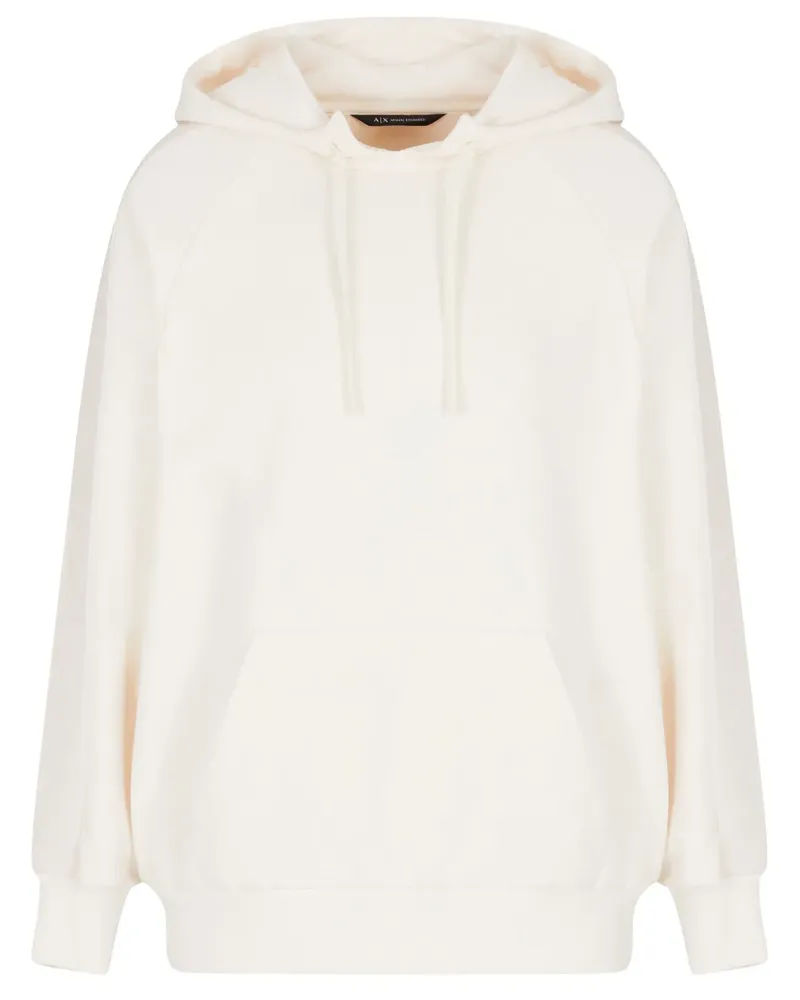 Armani Exchange Hoodie mit Logo-Streifen - Nude Nude