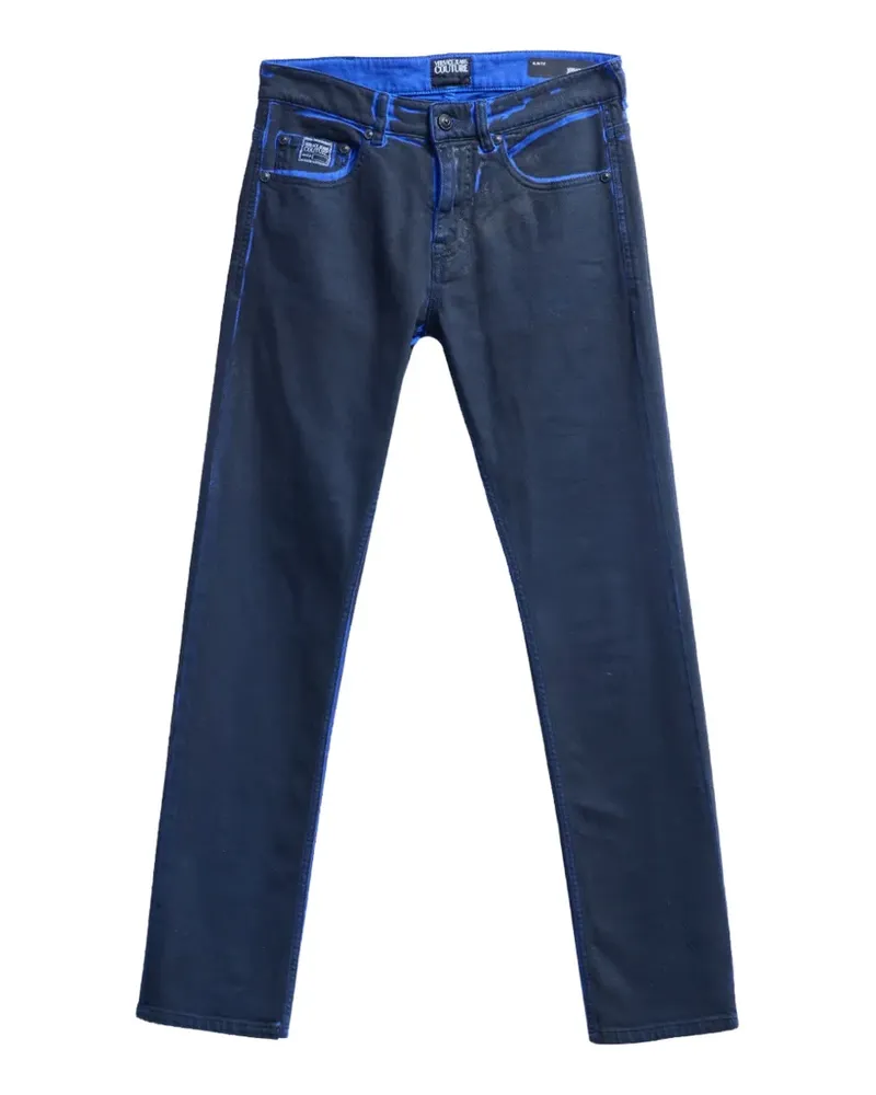 Versace Jeans Nocturnal Slim-Fit-Jeans mit ausgewaschenem Effekt - Blau Blau