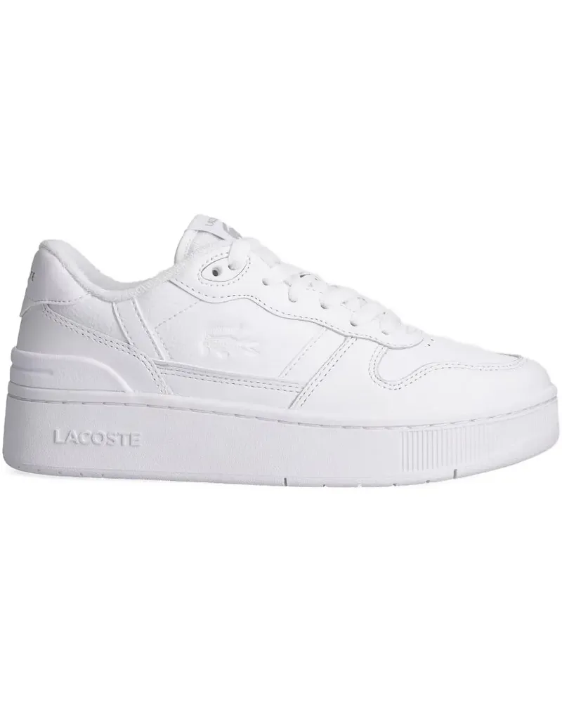Lacoste T-Clip Platform Court Sneakers - Weiß Weiß