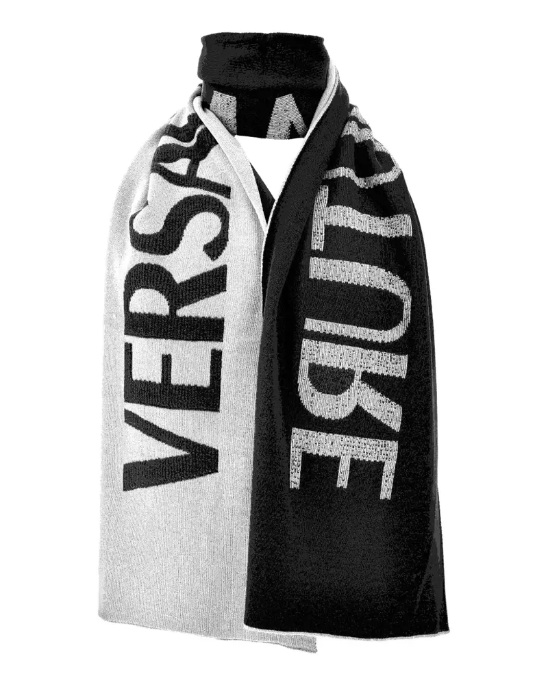 Versace Jeans Schal mit Logo-Verzierung - Schwarz Schwarz