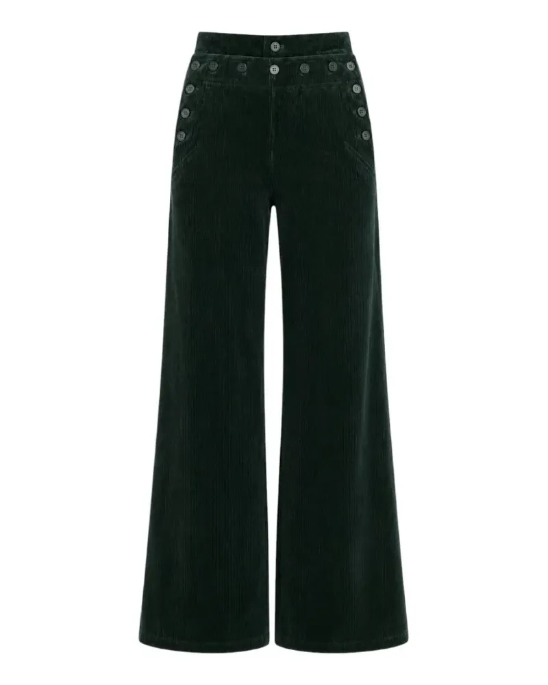Antik Batik Anatole Hose aus Cord - Grün Grün