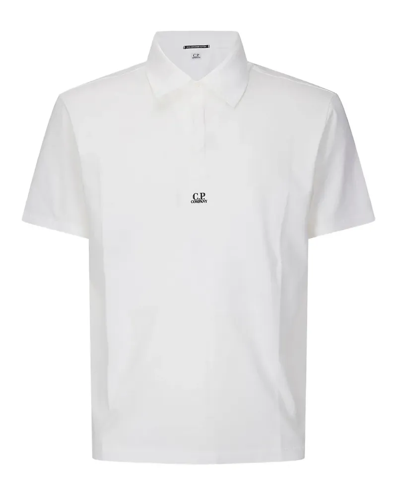 C.P. Company Poloshirt mit Logo - Weiß Weiß