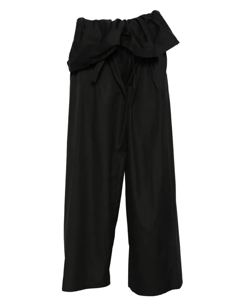 WARDROBE.NYC Hose mit weitem Bein - Schwarz Schwarz