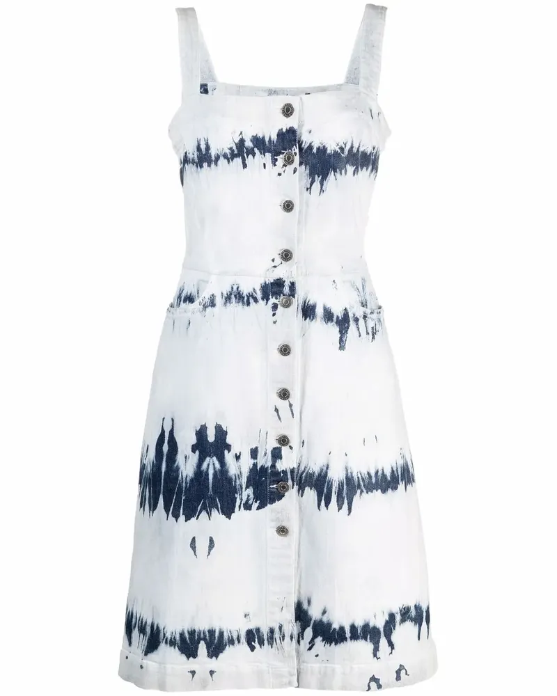 Stella McCartney Kleid mit Batikmuster - Blau Blau