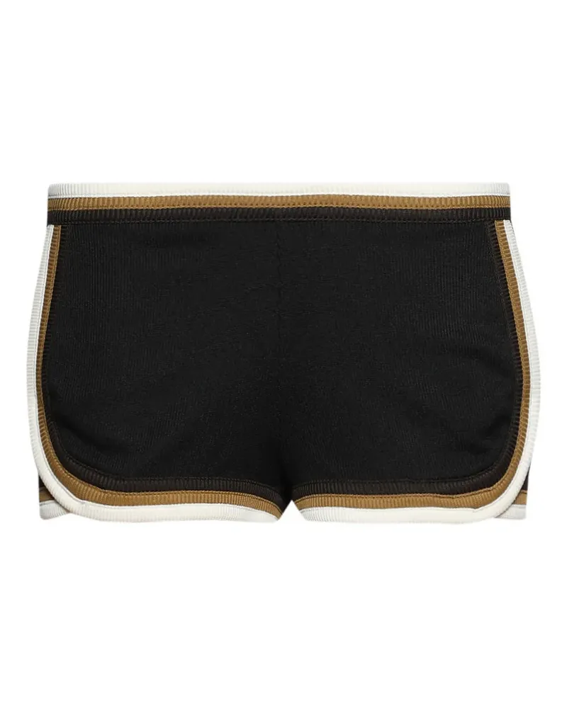 Christopher Esber rib trim track shorts - Schwarz Schwarz