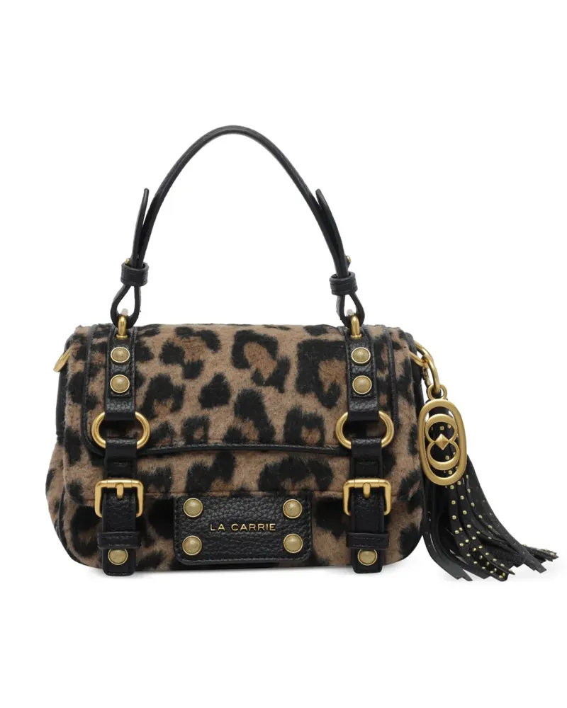 LA CARRIE Tote Bag mit Animal-Print - Braun Braun