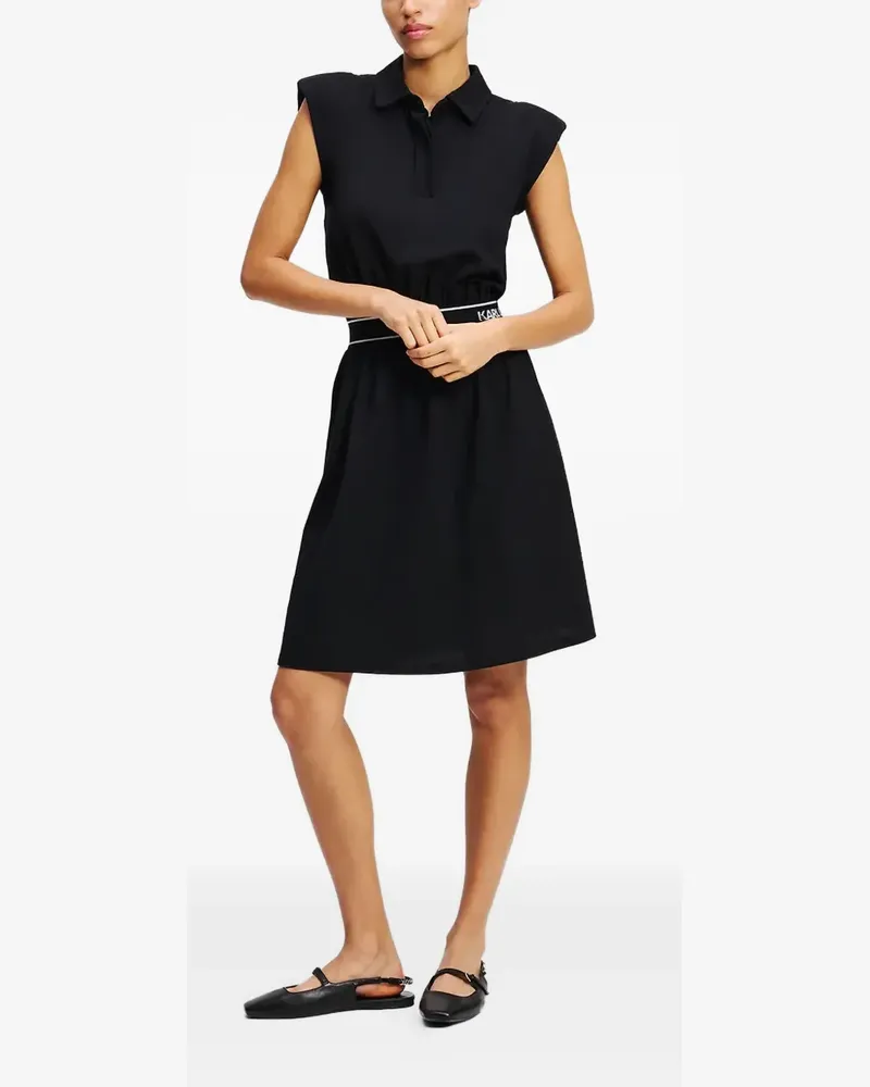 Karl Lagerfeld Minikleid mit Schulterpolstern - Schwarz Schwarz