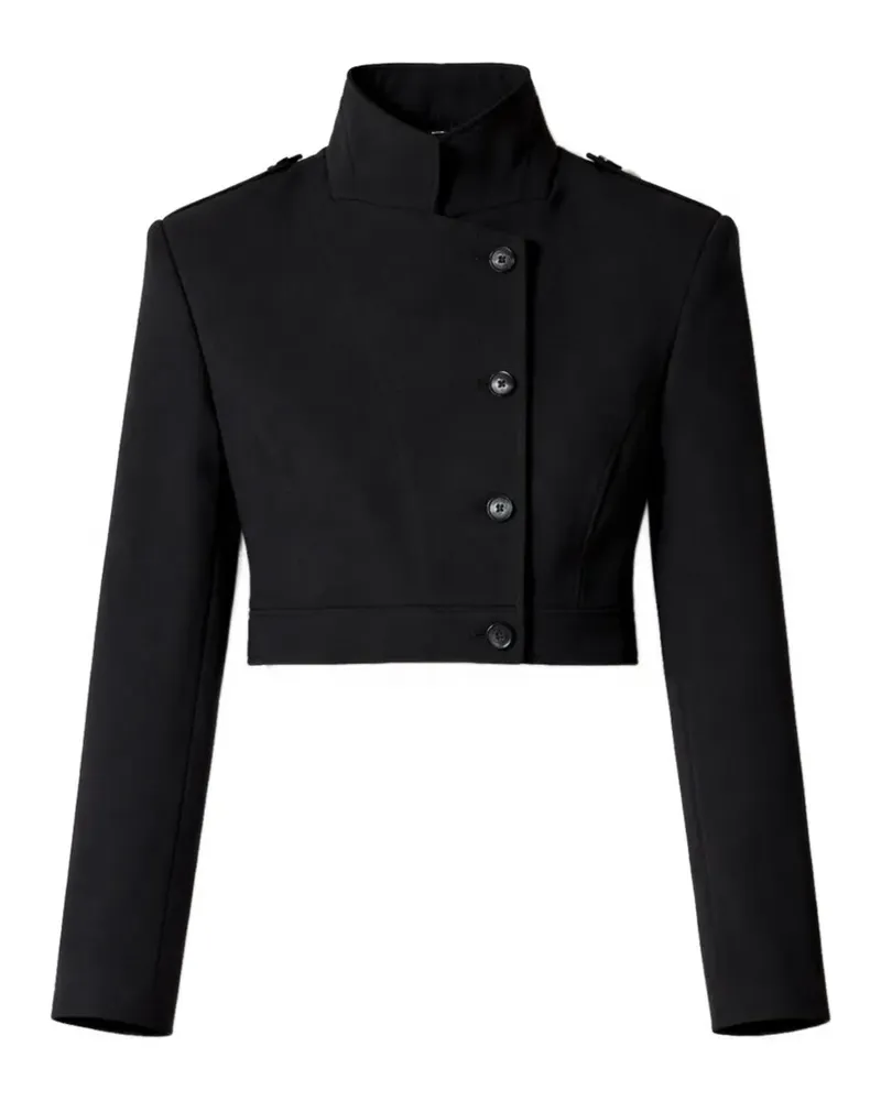 IRO asymmetric cropped jacket - Schwarz Schwarz