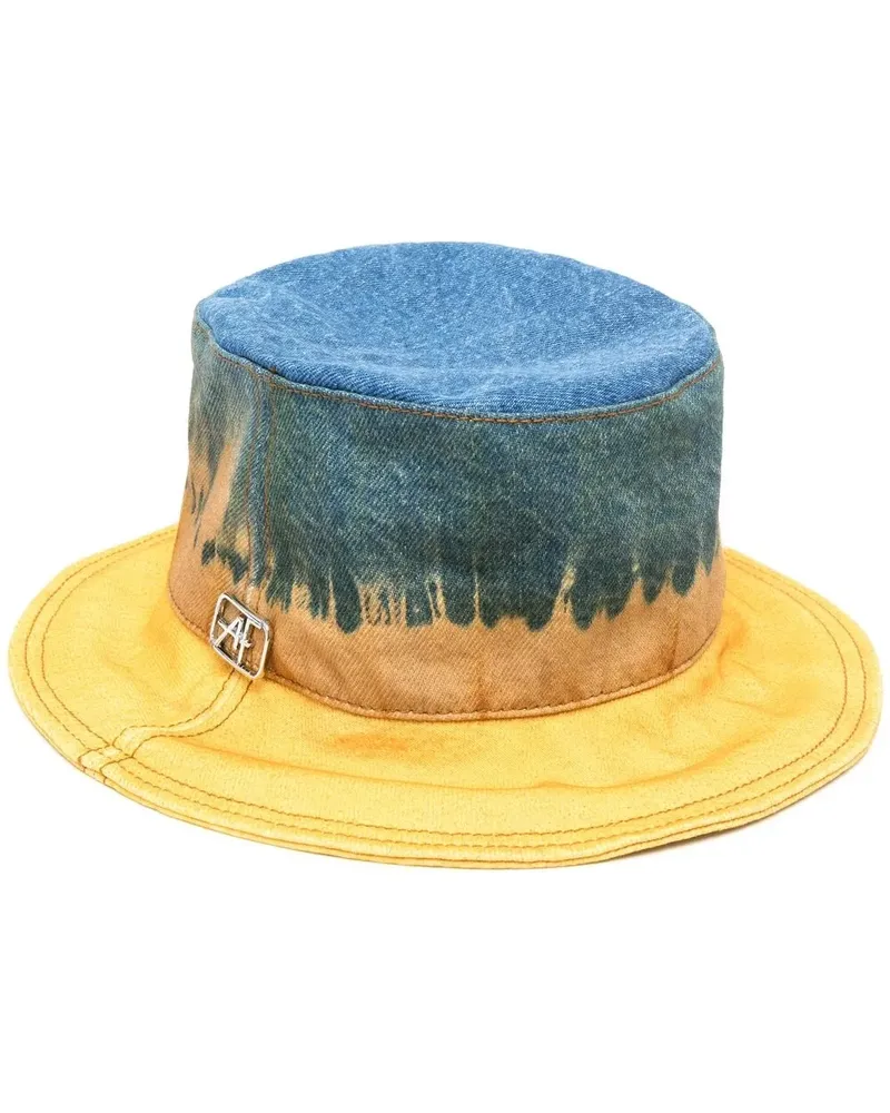 Alberta Ferretti Fischerhut mit Batikmuster - Blau Blau