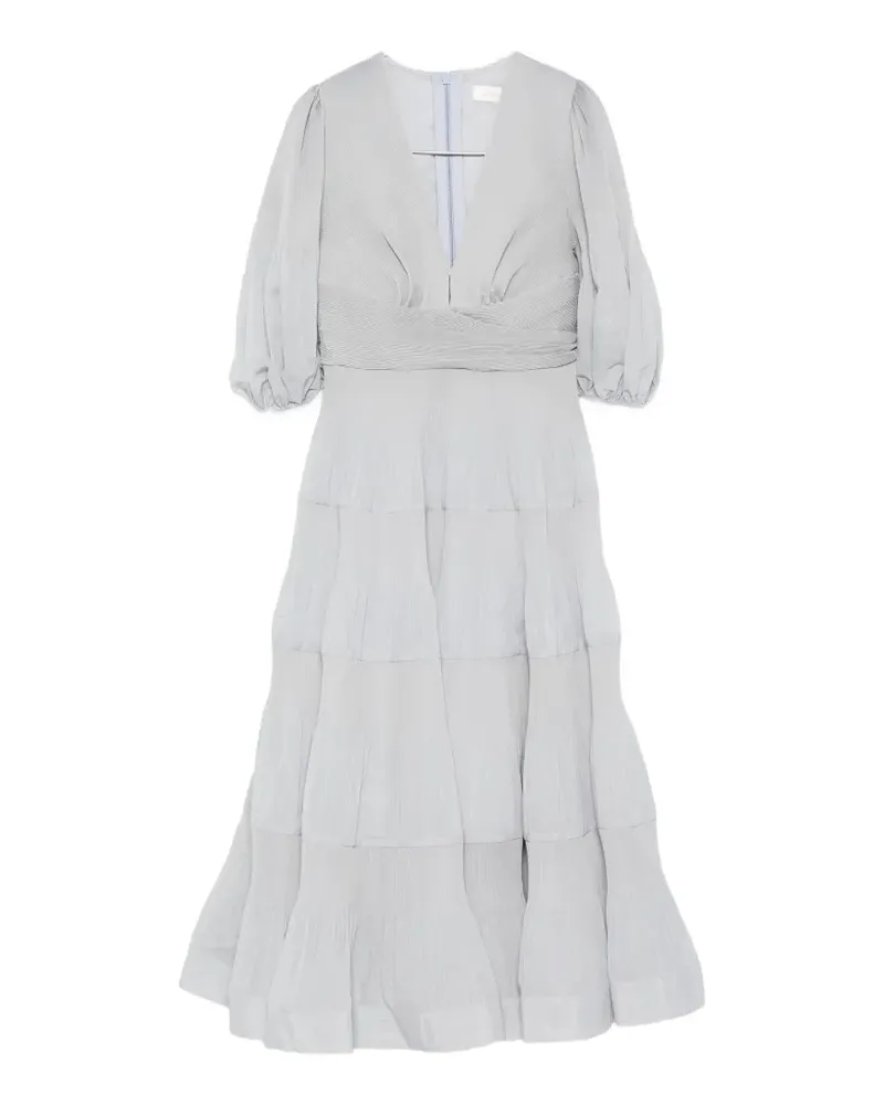 Zimmermann tiered midi dress - Blau Blau