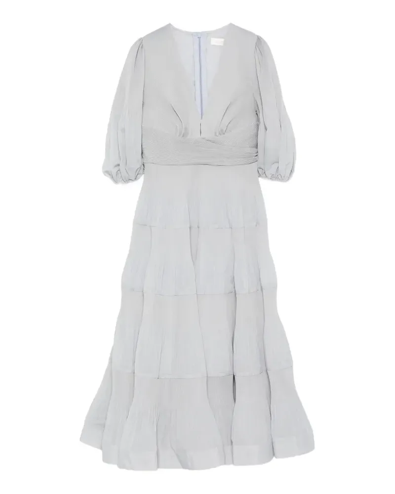 Zimmermann tiered midi dress - Blau Blau