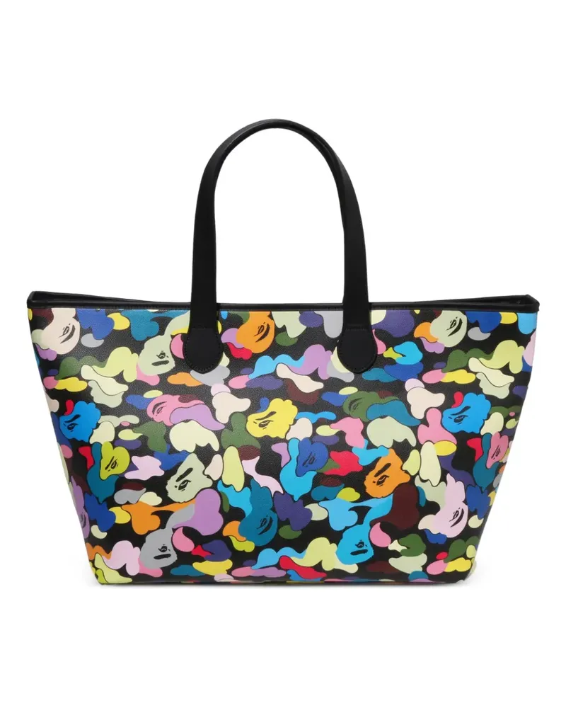 BAPE Tote Bag mit Camouflage-Print - Schwarz Schwarz