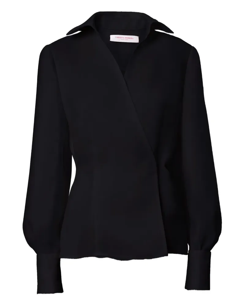 Carolina Herrera New York Oberteil mit Puffärmeln - Schwarz Schwarz