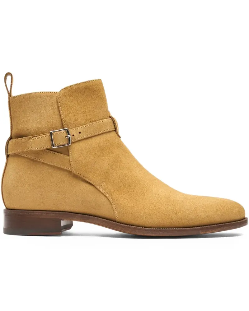 Scarosso Libero suede ankle boots - Nude Nude