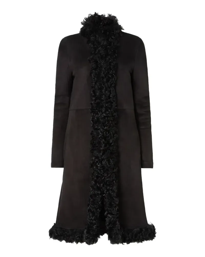Fendi black merino shearling coat - Schwarz Schwarz